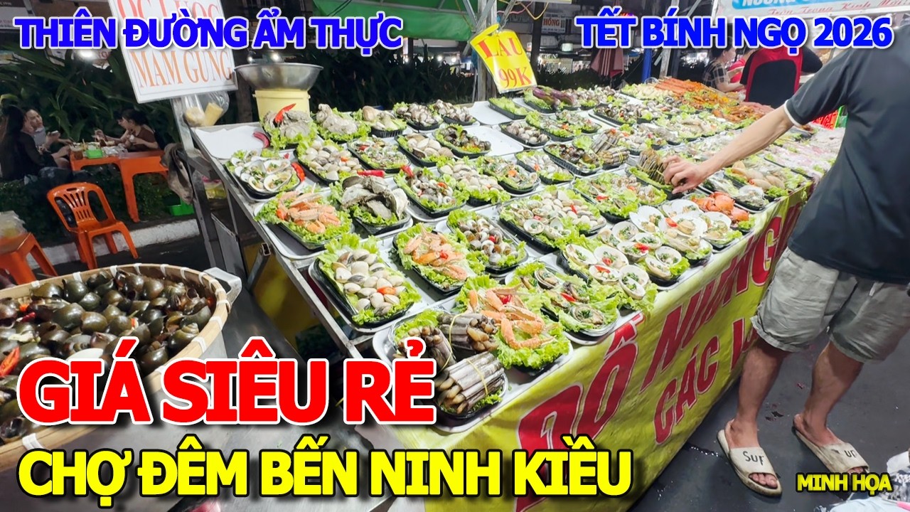 BÀY LA LIỆT - THIÊN ĐƯỜNG ẨM THỰC HẤP DẪN THƠM NGON GIÁ SIÊU RẺ CHỢ ĐÊM BẾN NINH KIỀU CẦN THƠ