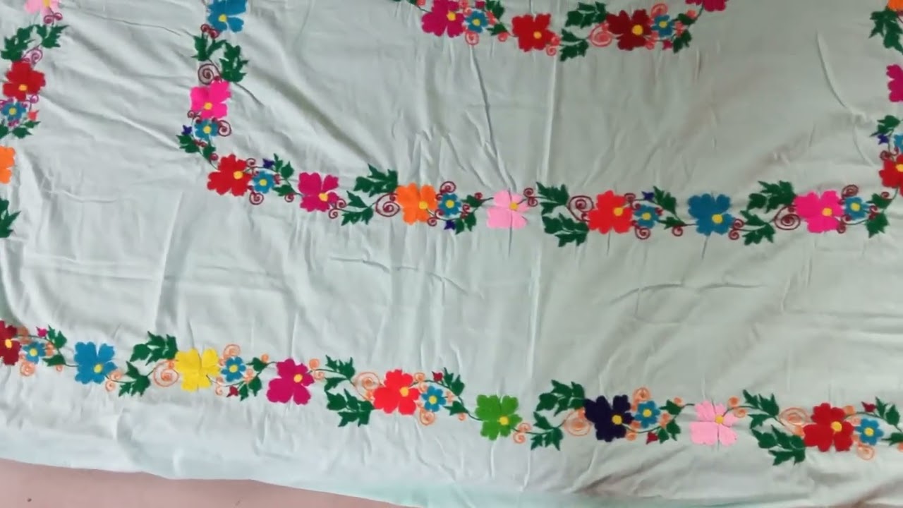 बहोत हि प्यारी ओर खुबसूरत Bedsheet डिजाइन सिम्पल, अपने हाथों से बनी हुई,#viral #keepsupporting#viwes