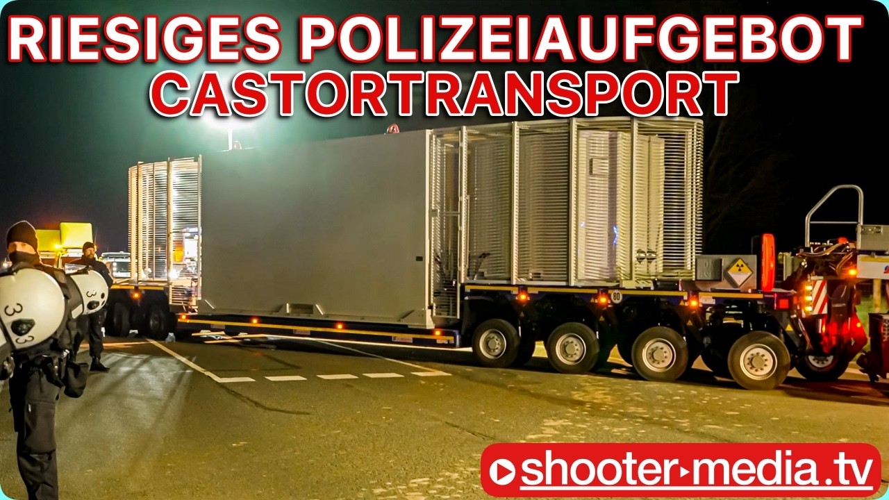 ⚠️ CASTORTRANSPORT - RIESIGES POLIZEIAUFGEBOT ⚠️ | ⚠️ Demonstrationen in Ahaus ⚠️