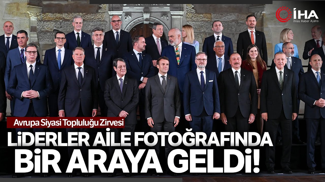 Cumhurbaşkanı Erdoğan, Avrupa Siyasi Topluluğu Zirvesi Aile Fotoğrafına Katıldı