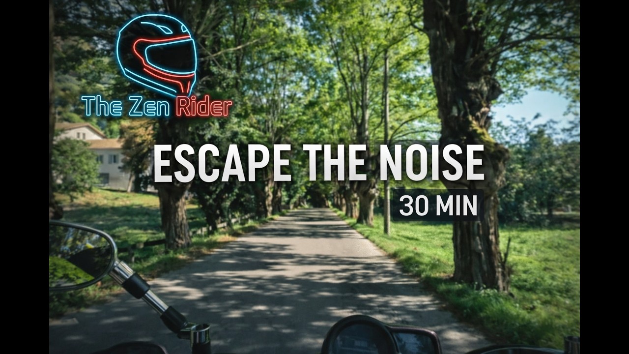 30 Minutes of Motorcycle Freedom | Rural Town to Countryside Ride (Country & Electro Swing)(Part 1)