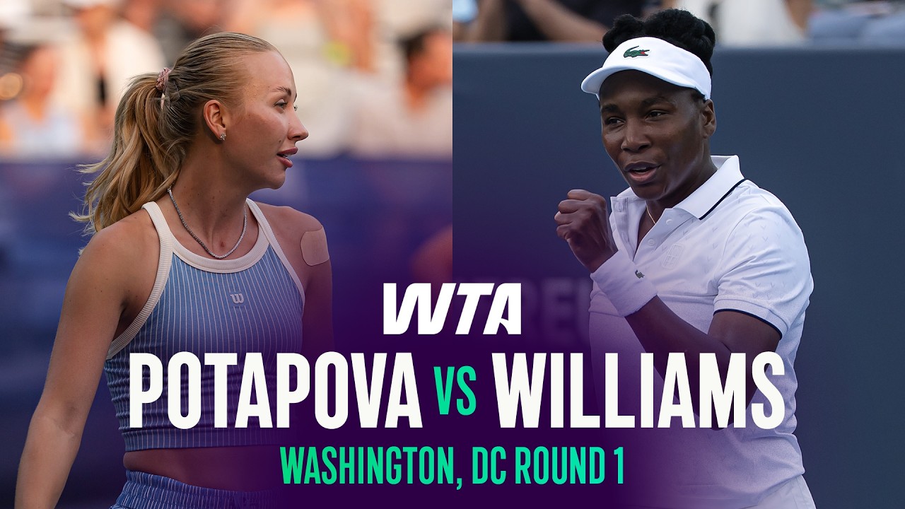 Anastasia Potapova vs. Venus Williams | 2026 Washington, DC Round 1 | WTA Match Highlights