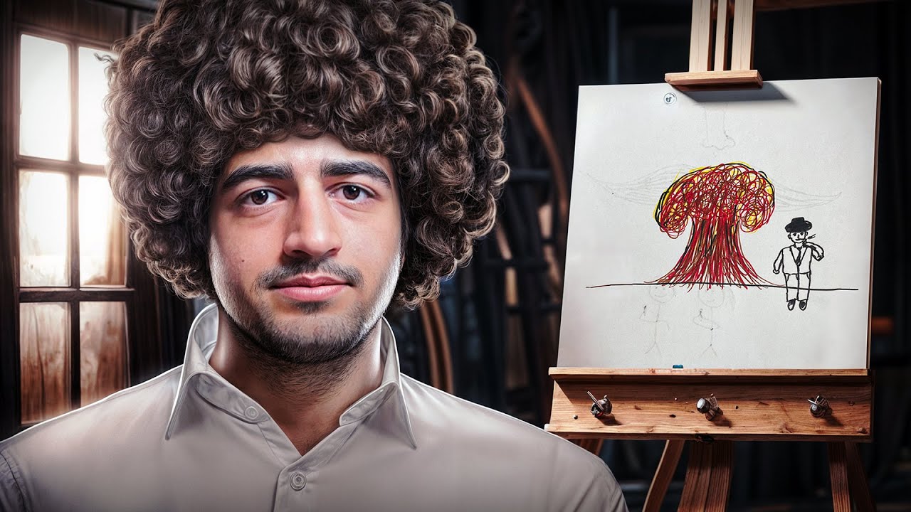 بهترین نقاشی جهان رو کشیدم 👨‍🎨🎨