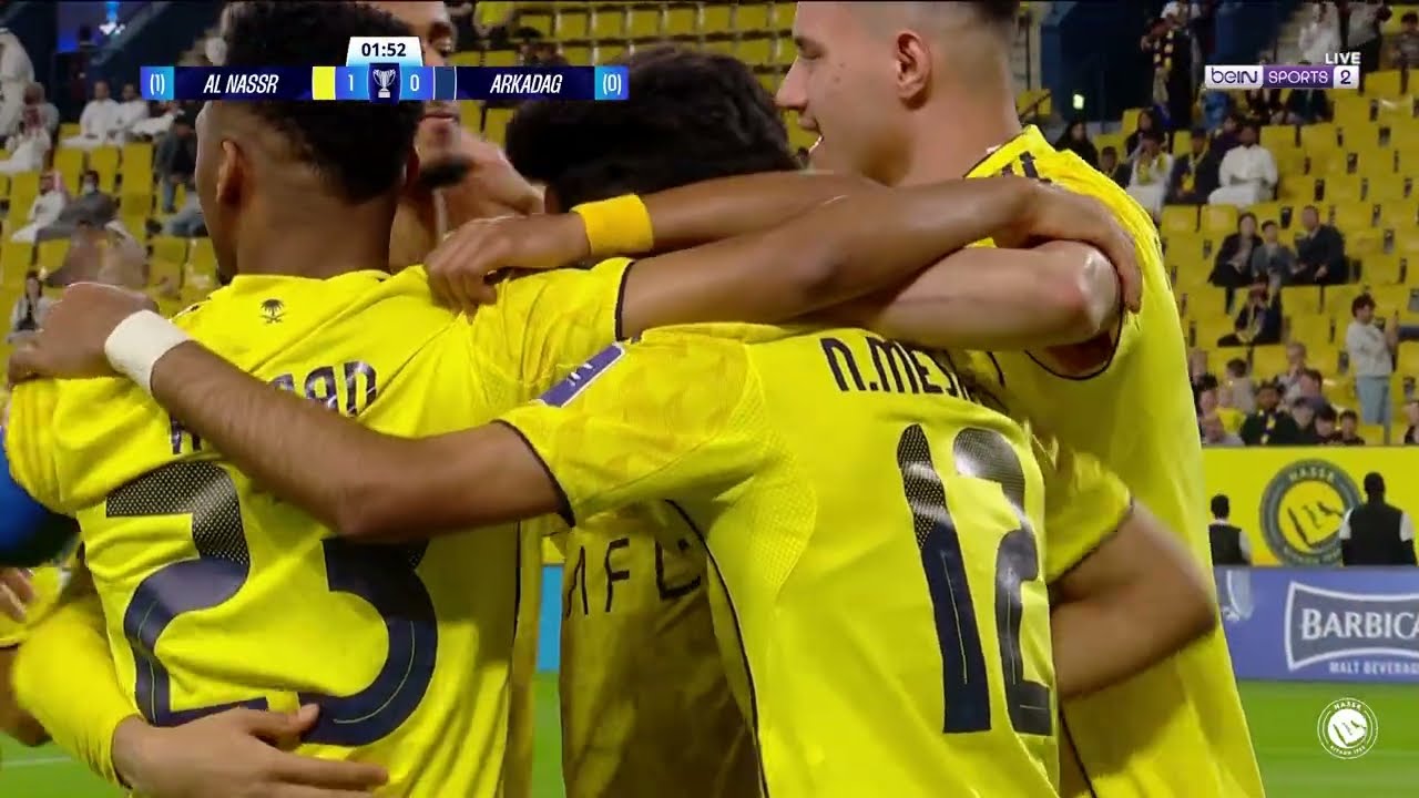 هدف مباراة النصر 1 - 0 أركاداغ التركمانستاني | دوري أبطال آسيا الثاني AlNassr Vs Arkadag Goal