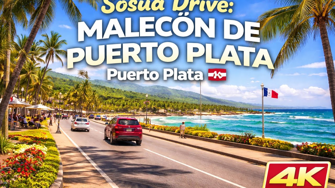MALECÓN DE PUERTO PLATA 2022 - Driving Downtown - Dominican Republic 4K