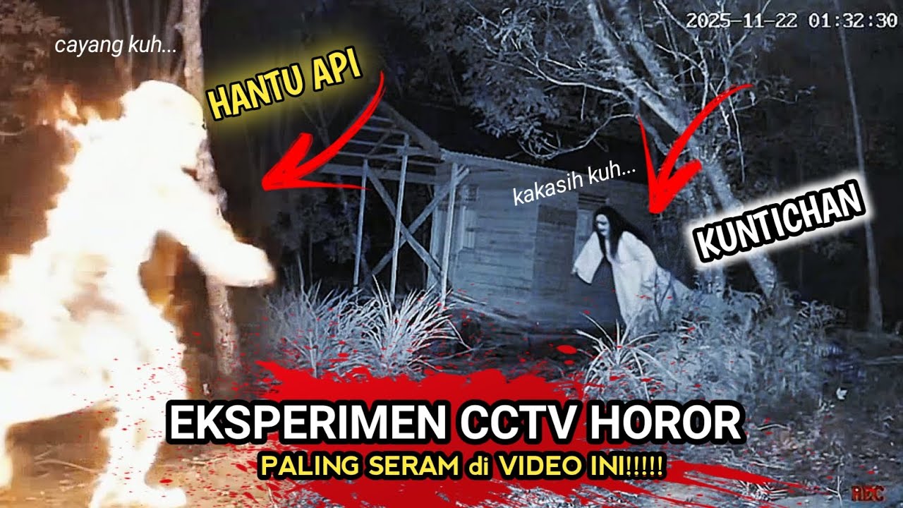 Penampakan Kuntilanak dan Hantu banaspati penunggu gubuk angker di tengah hutan‼️sumpah ini horor‼️