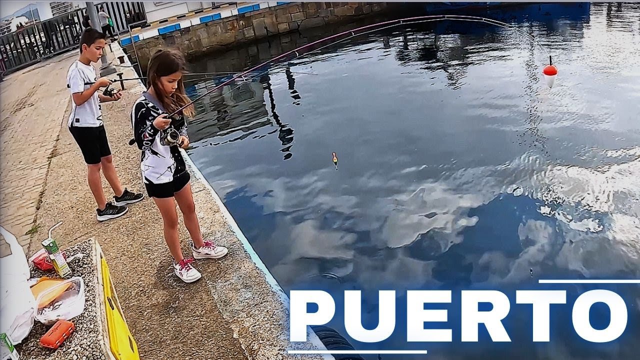 Pesca a boya en el PUERTO.