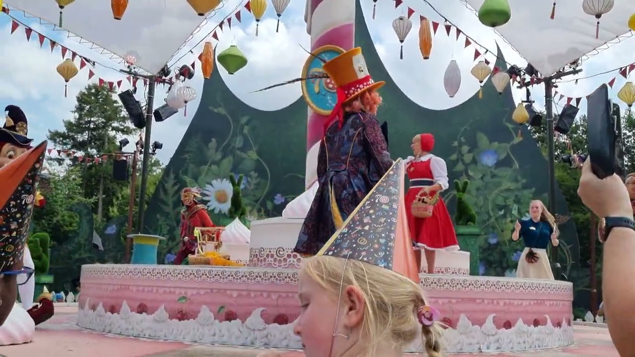 wonderland show 16.00 uur @ efteling 4k 25-07-22