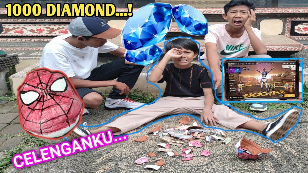 RASYA ANAK FREE FIRE BONGKAR CELENGAN KARAKTER SPIDERMAN, DEMI BELI 1000 DIAMOND! | Mikael TubeHD