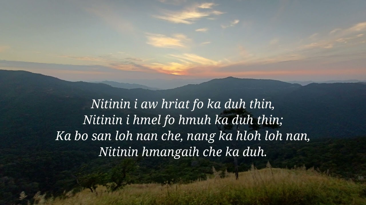 Nitin in. Karaoke Lyrics Video. Hmeichhe Key.
