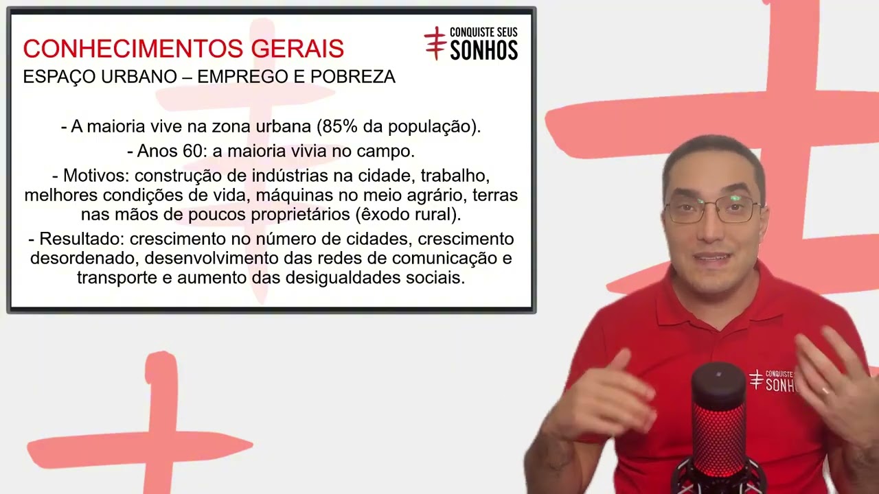 ESPAÇOS AGRÁRIOS E URBANOS - CONHECIMENTOS GERAIS - CARGO ENSINO MÉDIO - CONCURSO PÚBLICO
