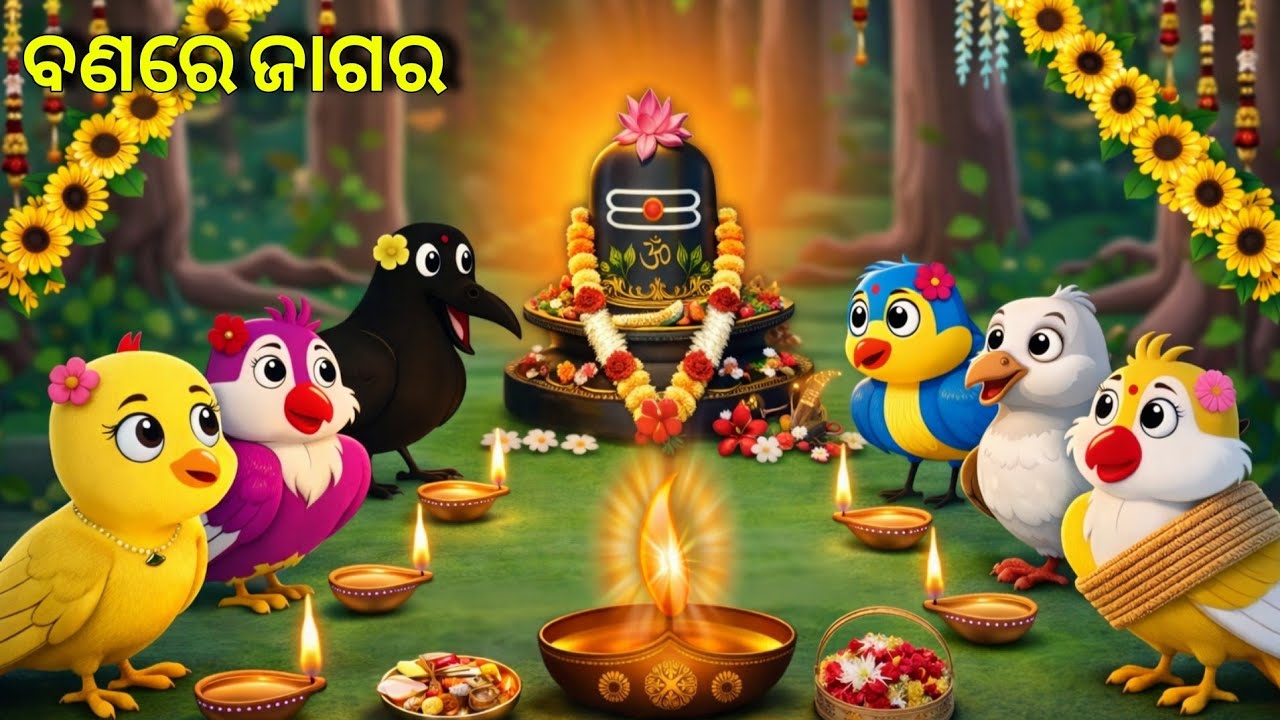 ବଣରେ ଜାଗର 🐦🦜\\ Odia Stories \\ Tiki Chadhei Gapa \\ Odia Gapa \\ Bird Gapa Kahani