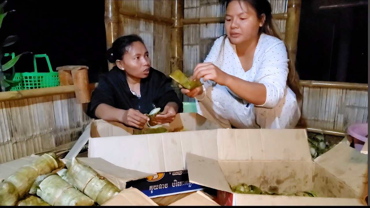 673. ផ្ញើនំអន្សមទៅភ្នំពេញ Life in the Cambodian Countryside.