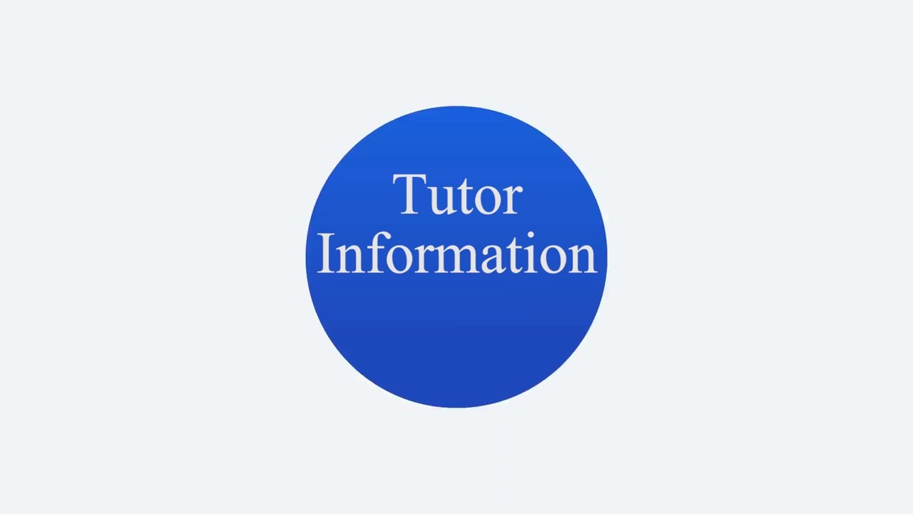 Tutor information | AIOU