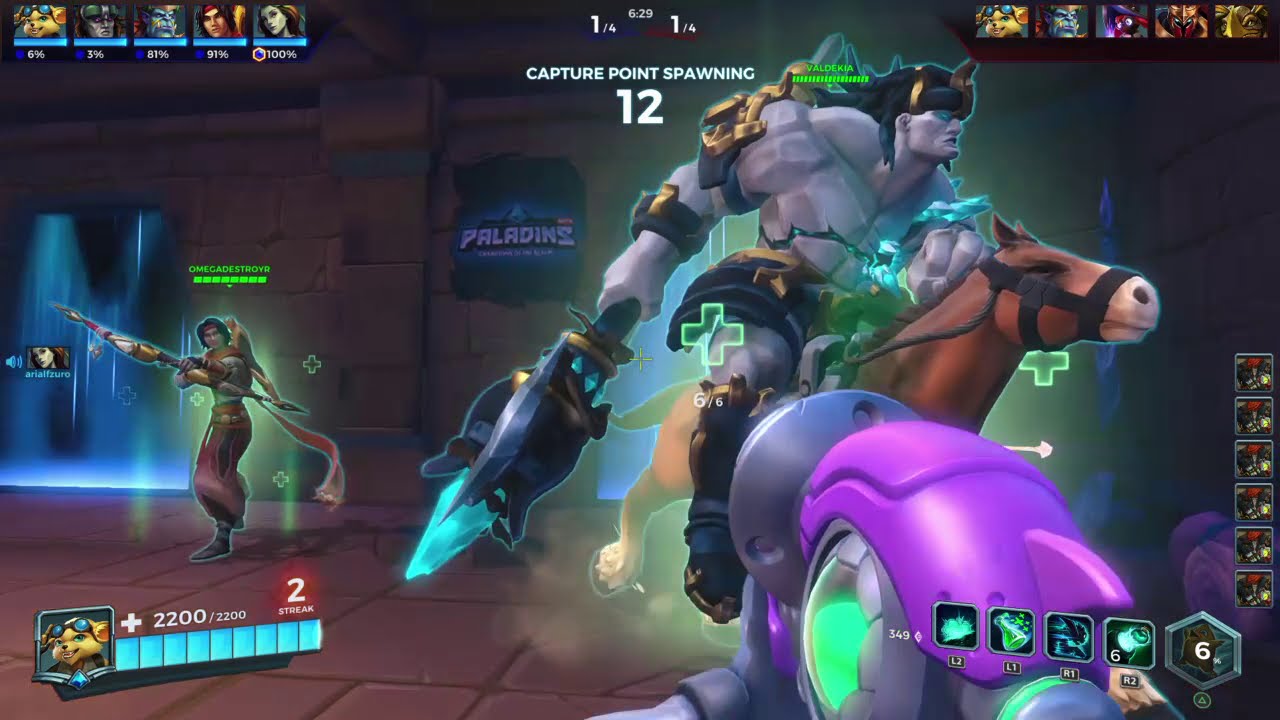 EPIC PALADINS MATCH!  Damage Pip Build...Soo much damage!!