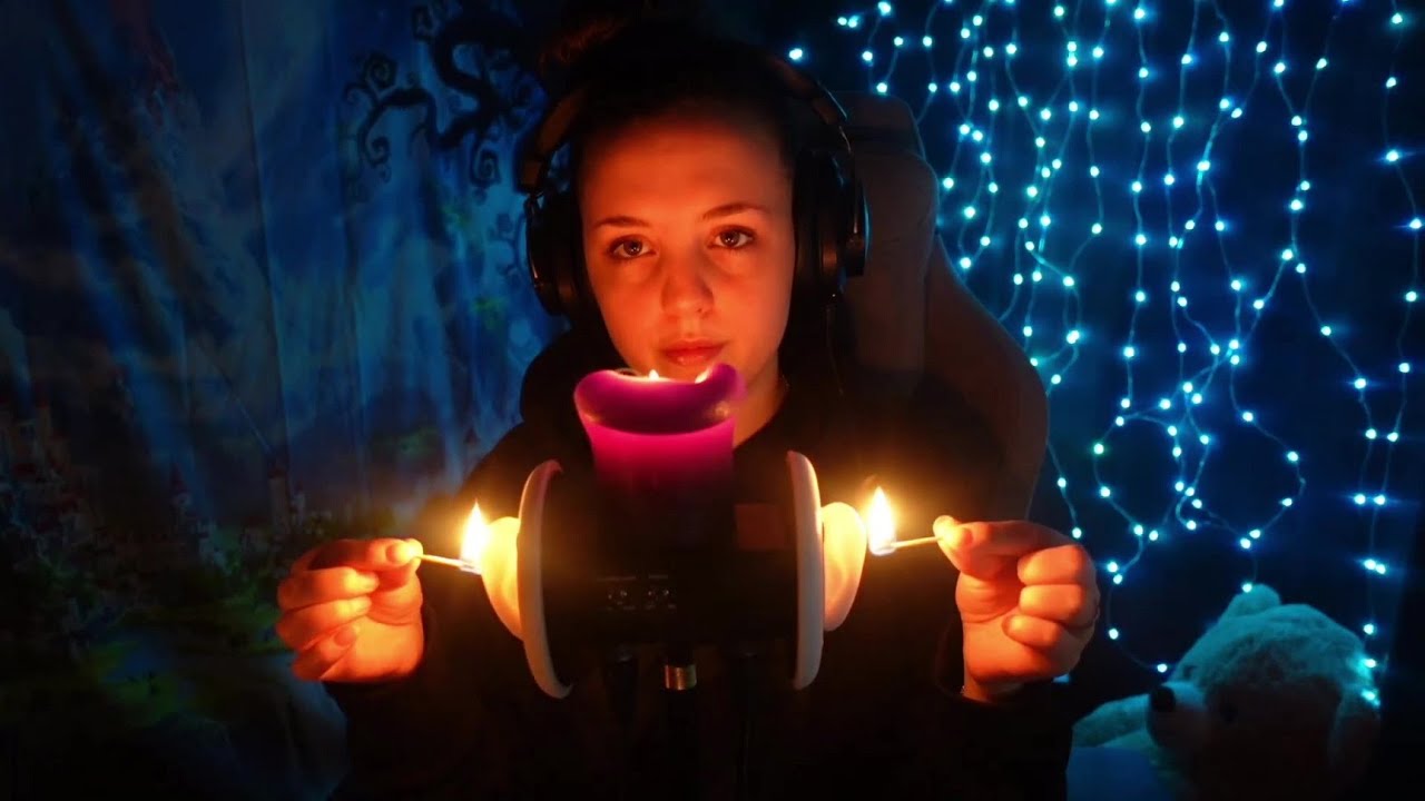 ASMR - Playing with fire - Lighting matches and candles - Super cozy but don't try this at home