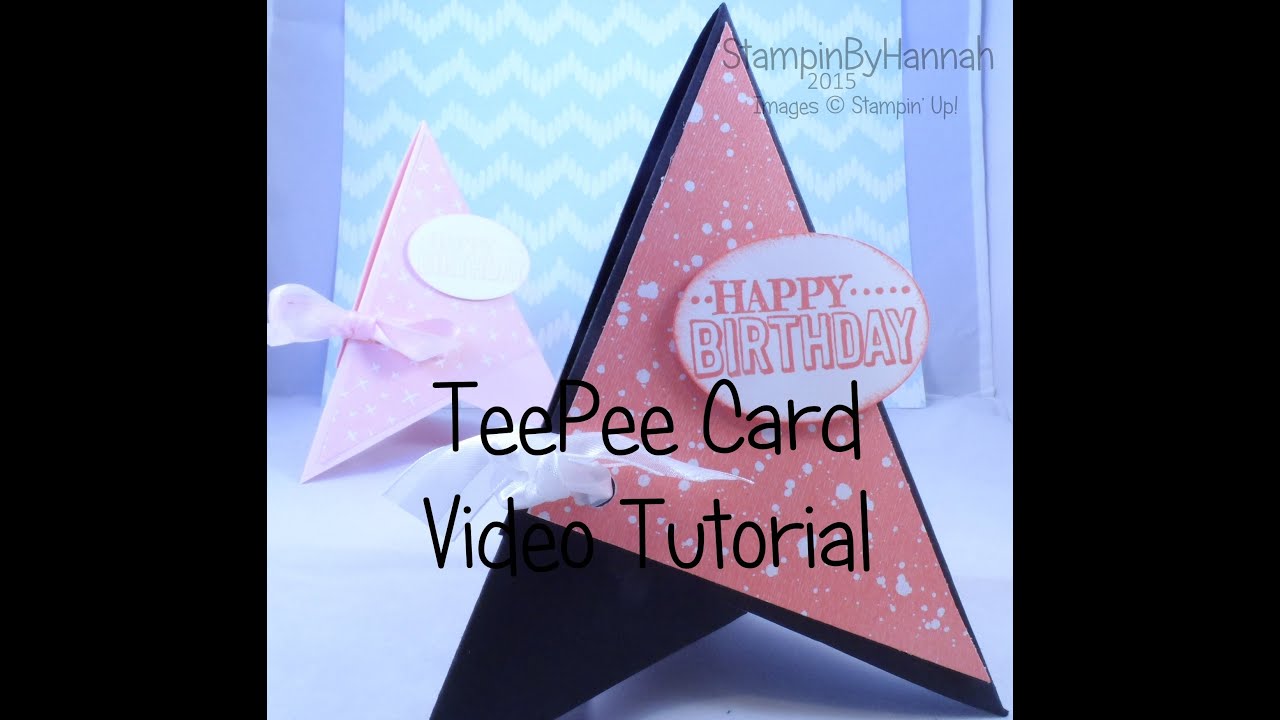 TeePee card using Stampin' Up! UK Products