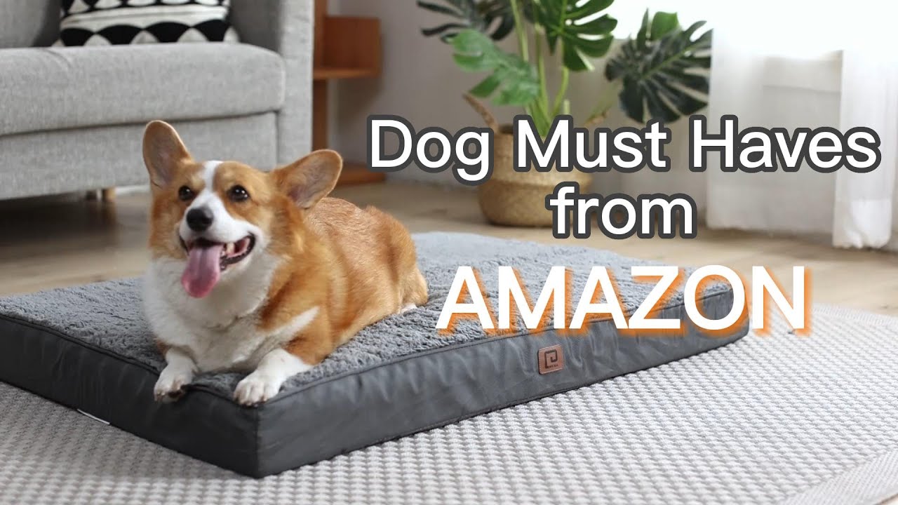 🐶Dog Must Haves from Amazon🎁EHEYCIGA Dog Bed Unboxing Review