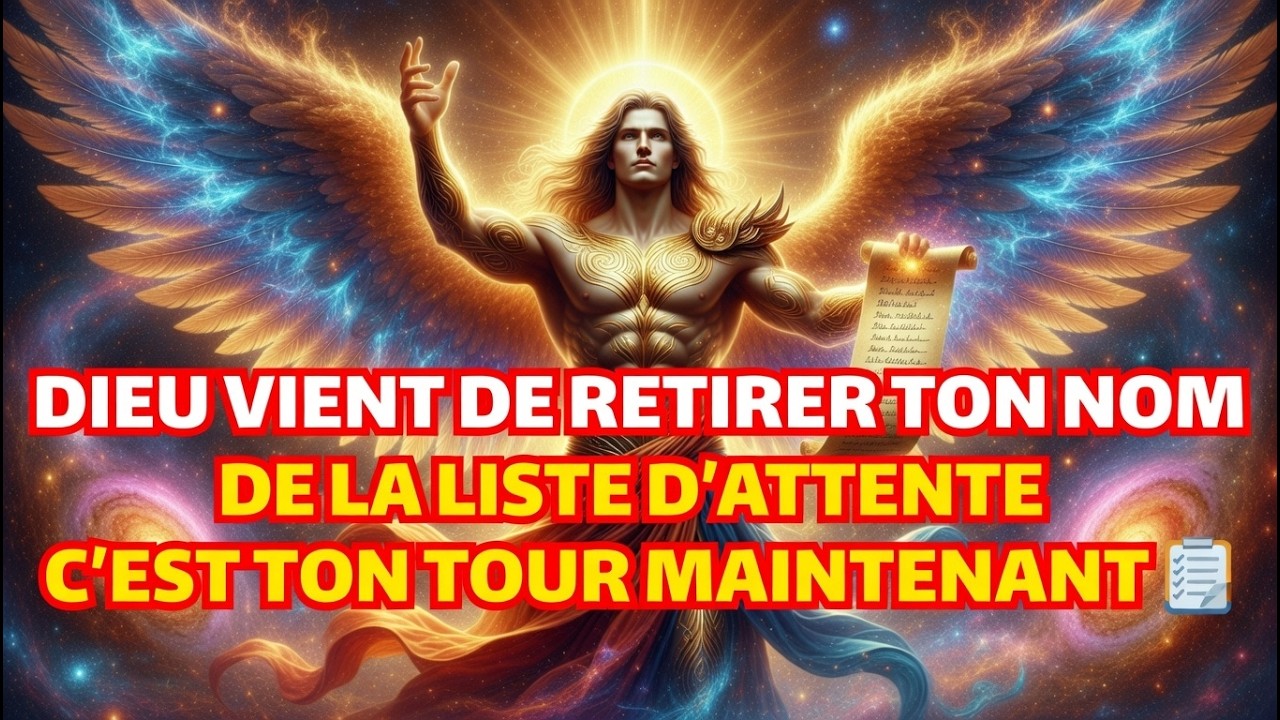 ÉLUE, DIEU VIENT DE RETIRER TON NOM DE LA LISTE D'ATTENTE — C'EST TON TOUR MAINTENANT 📋