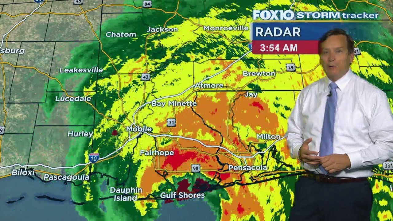 Hurricane Sally Landfall near Gulf Shores Alabama as a Category 2 with Winds of 105 mph