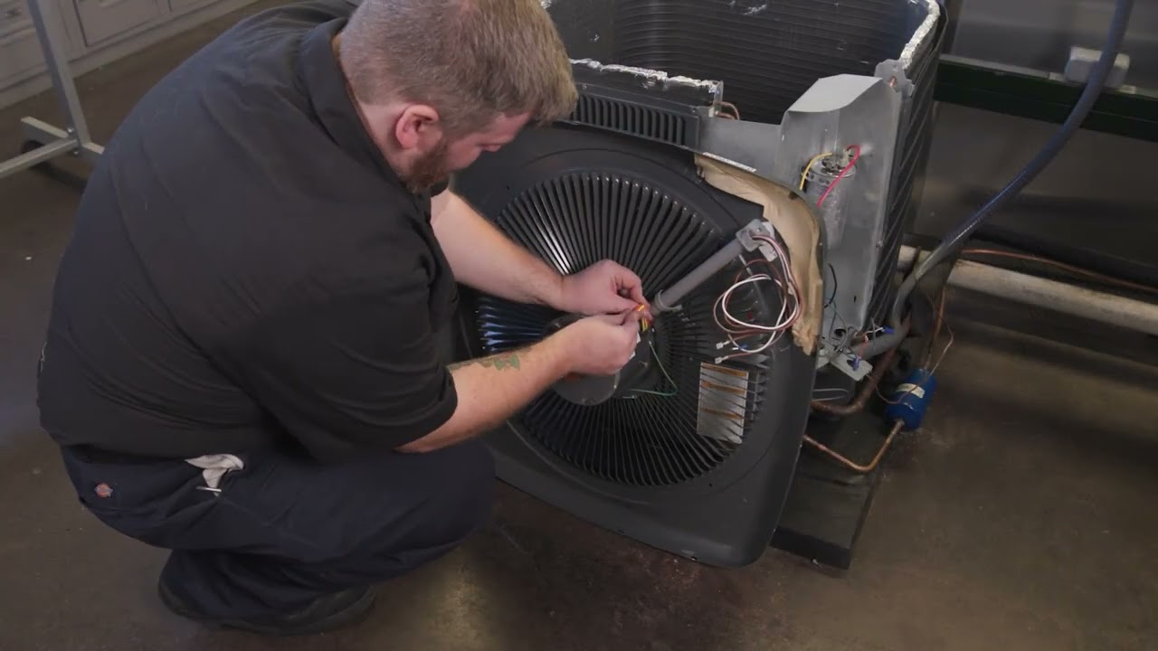 Nidec typical condenser fan motor installation