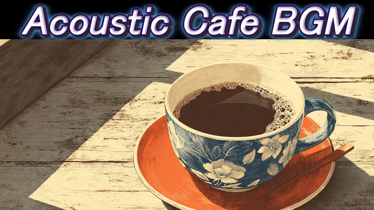 Slow Café-Style BGM | Cozy Acoustic Guitar & Piano |
