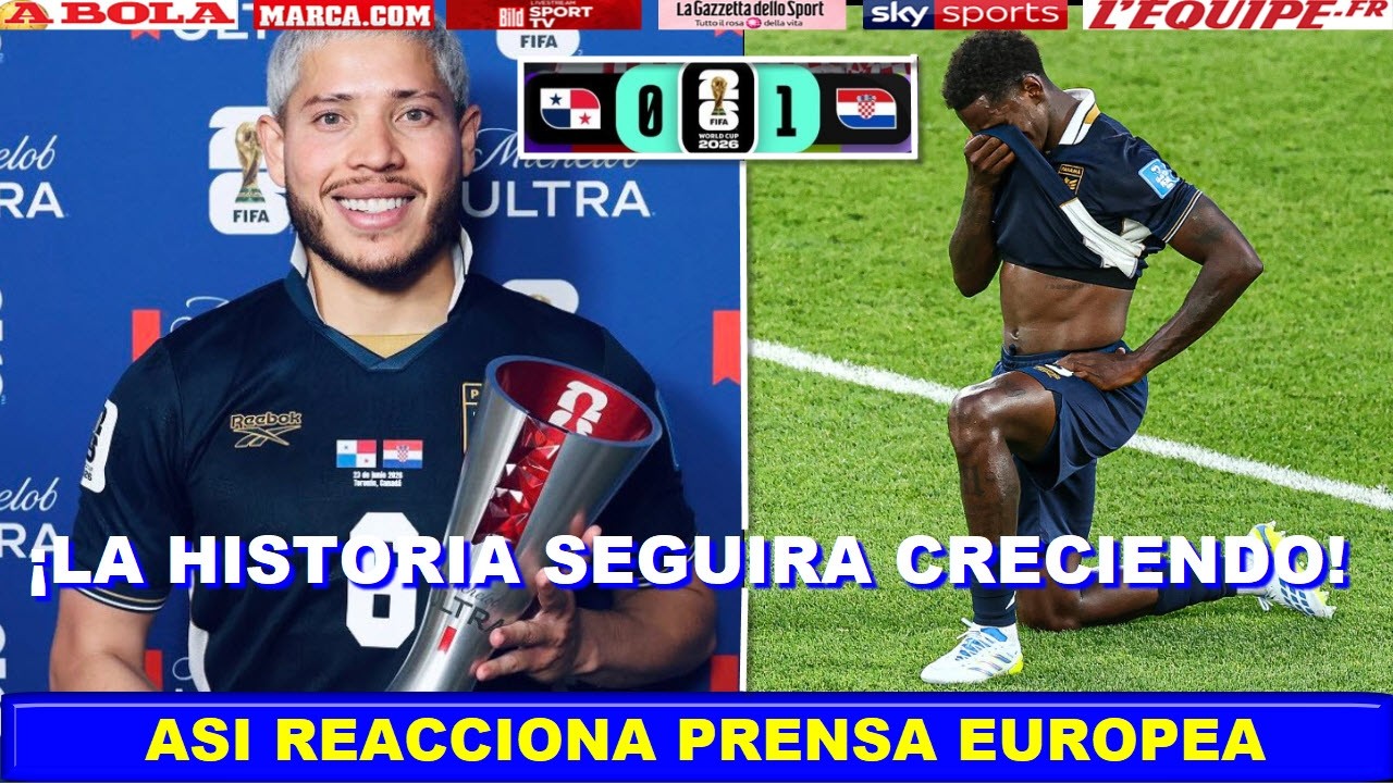 📢 PANAMA de IGUAL a IGUAL ASI REACCIONA PRENSA EUROPEA PANAMA vs CROACIA MUNDIAL 2026