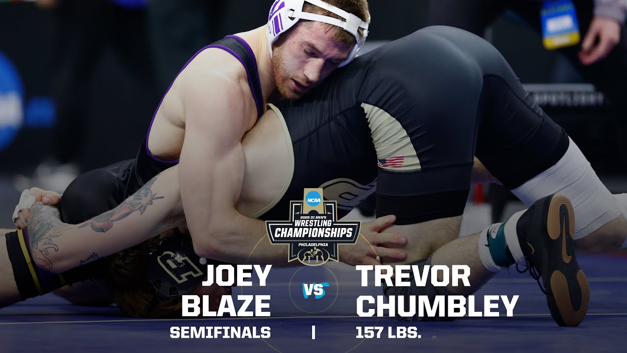Joey Blaze vs Trevor Chumbley: 2025 NCAA wrestling semifinal (157 pounds)