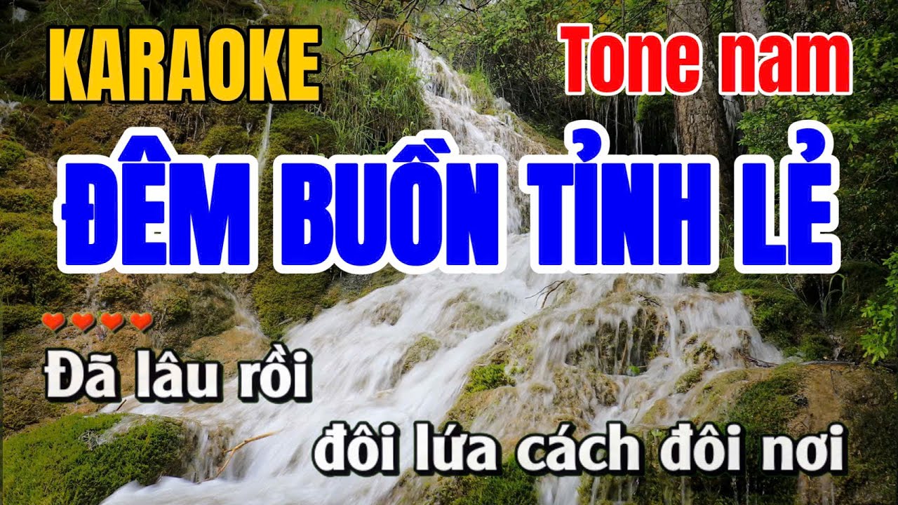 Đêm Buồn Tỉnh Lẻ ➤ Karaoke Tone Nam ➤ Gia Anh Beat