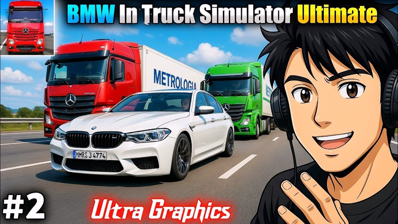 BMW M5 in Truck Simulator Ultimate! Full Ultra Graphics Gameplay 😱🚗