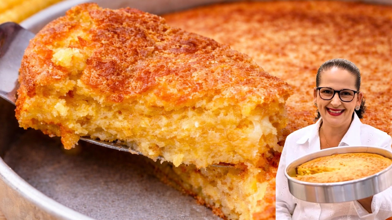 BOLO DE MILHO CREMOSO DE LIQUIDIFICADOR, FÁCIL E RÁPIDO! - Isamara Amâncio