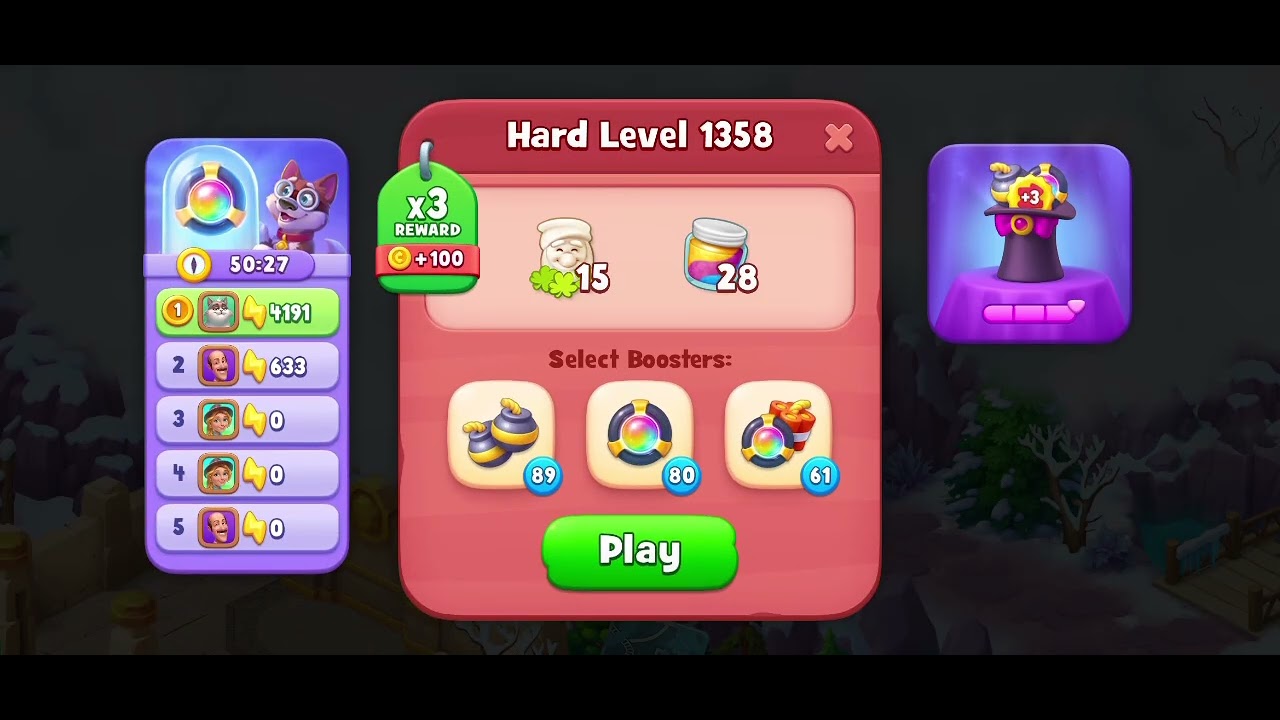 Gardenscapes level 1352 - 1364