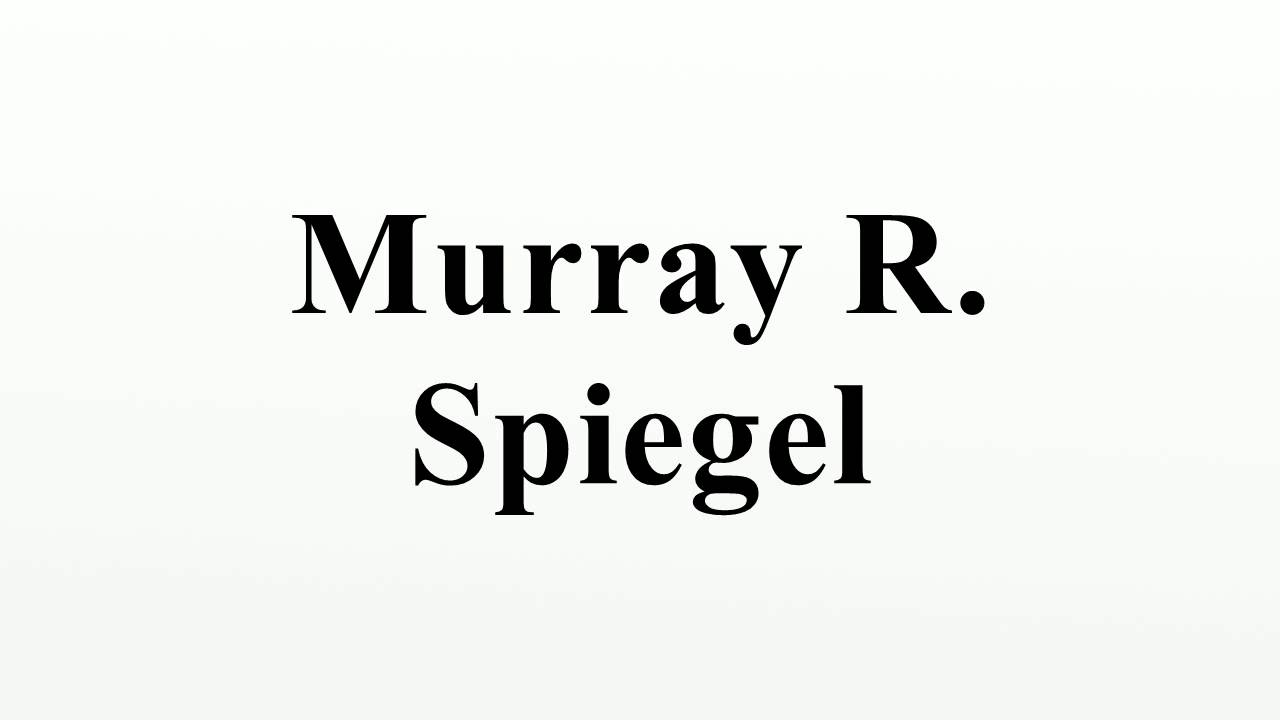 Murray R. Spiegel