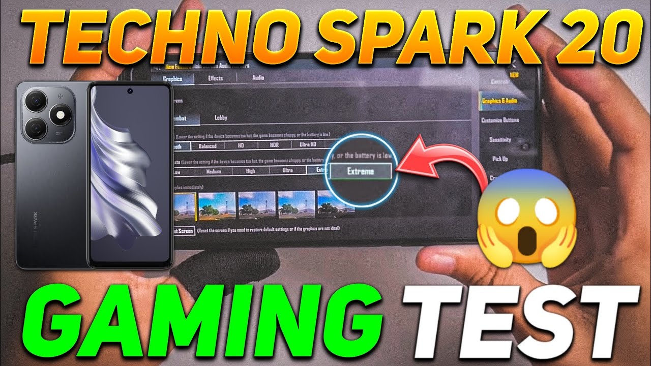 TECHNO SPARK 20 BGMI TEST | TECHNO SPARK 20 PUBG TEST | HELIO G85 PROCESSOR 🥵