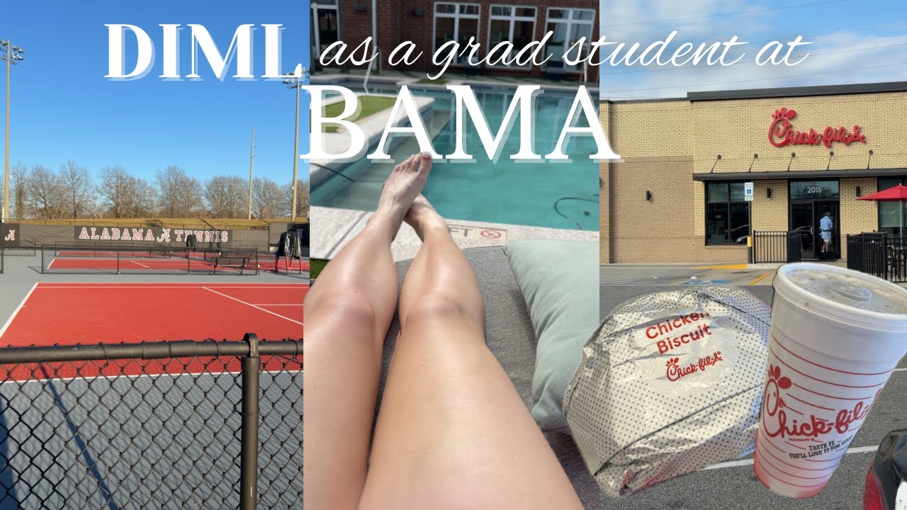 DIML AS A BAMA GRAD STUDENT | Chick-fil-a run, pool day, PR haul + more