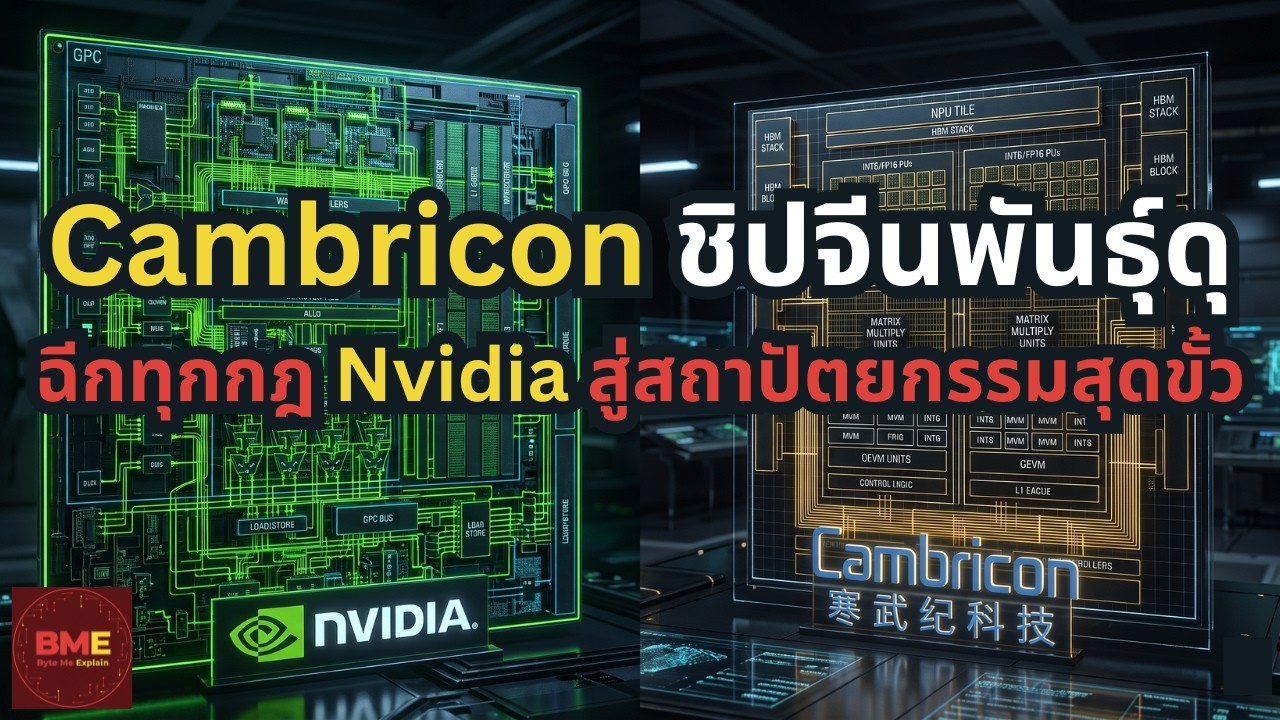 Cambricon ชิปจีนพันธุ์ดุ ฉีกทุกกฎ Nvidia สู่สถาปัตยกรรมสุดขั้ว