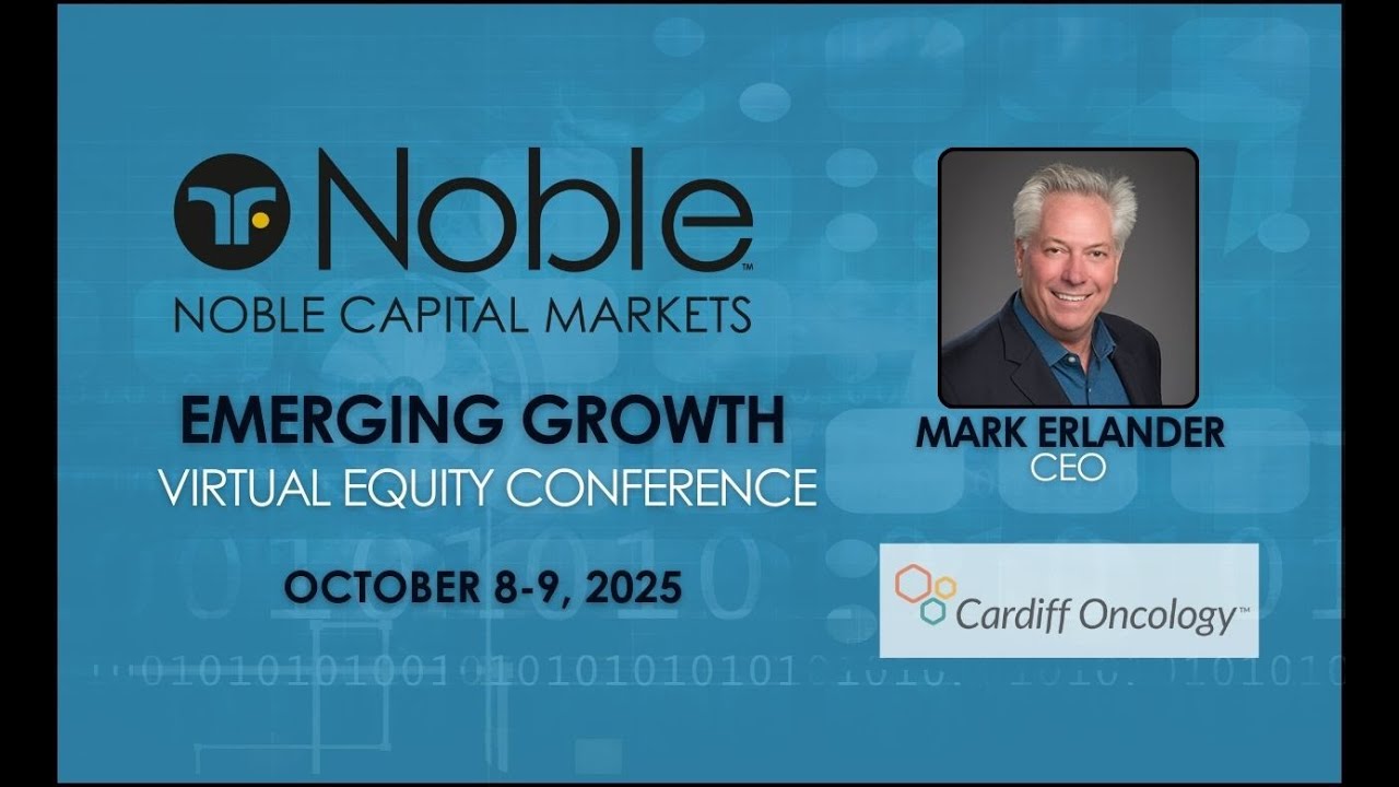 Cardiff Oncology (CRDF) – виртуальная конференция Noble Capital Markets по вопросам роста развива...