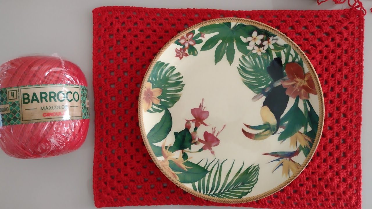 Sousplat BARROCO MAXCOLOR#semprecirculo #barroco #sousplatcroche