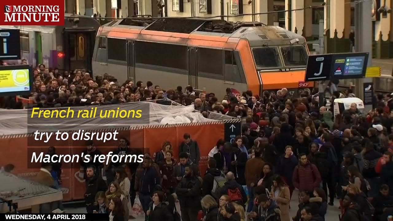 French rail unions try to disrupt Macron's reforms