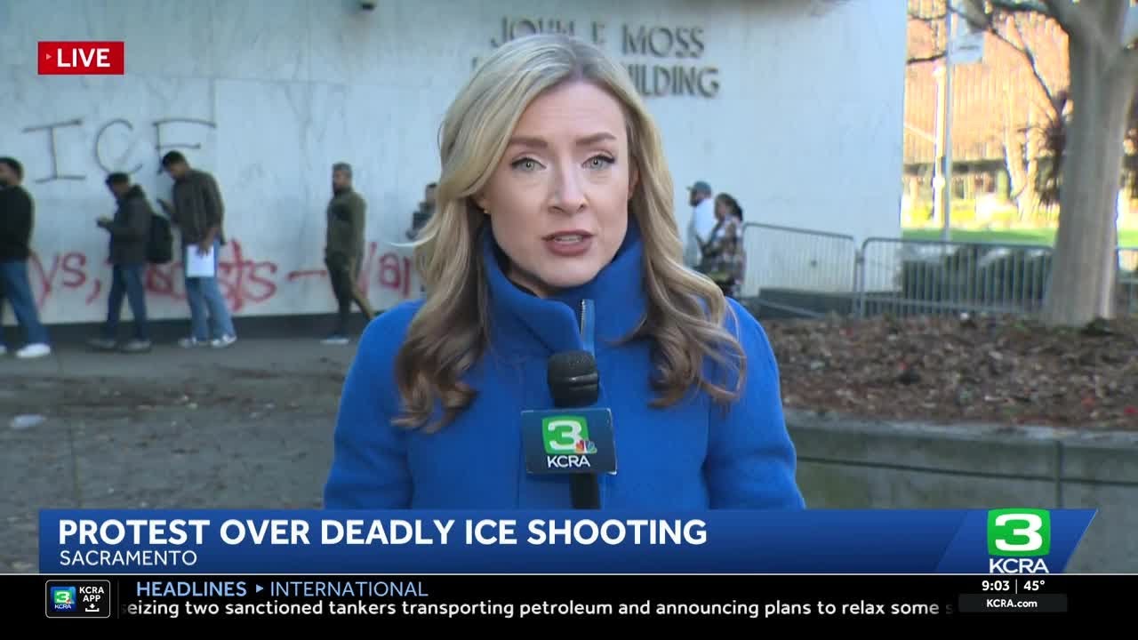 A look at the Sacramento federal building vandalized after ICE agents shot and killed a woman in ...