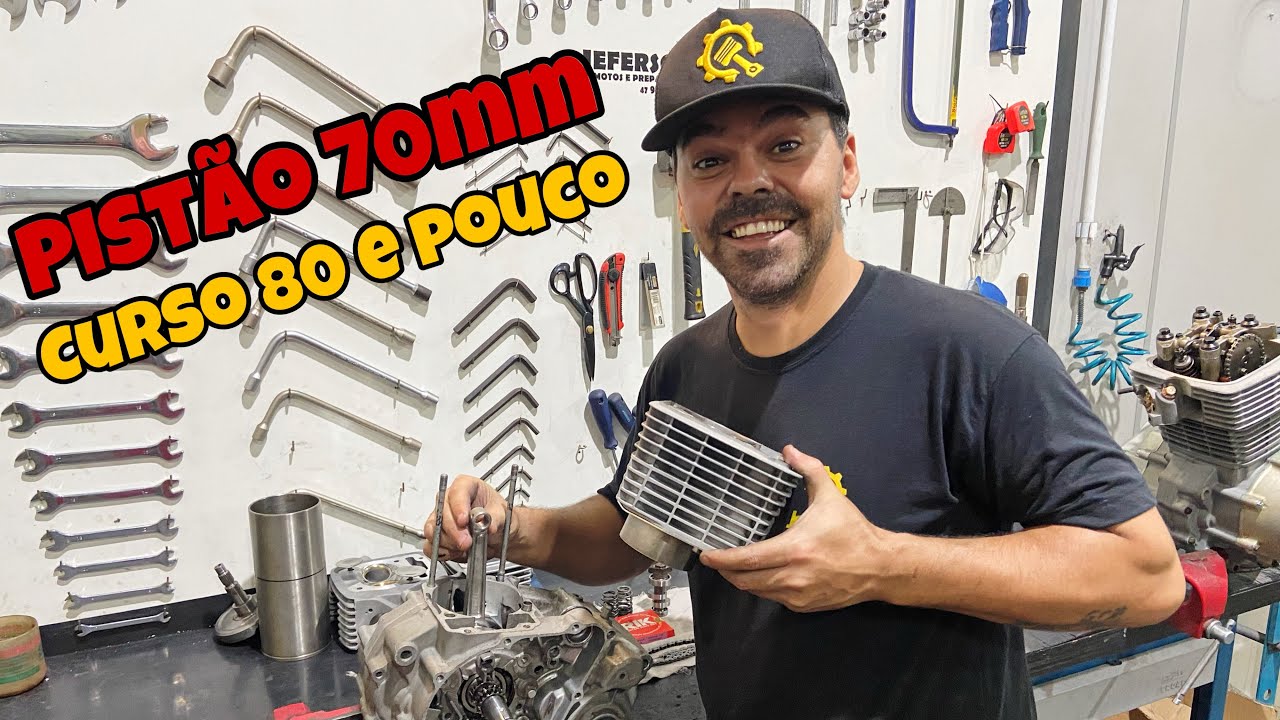 CG150 PISTÃO 70MM CURSO 80 E POUCOS … 🔥