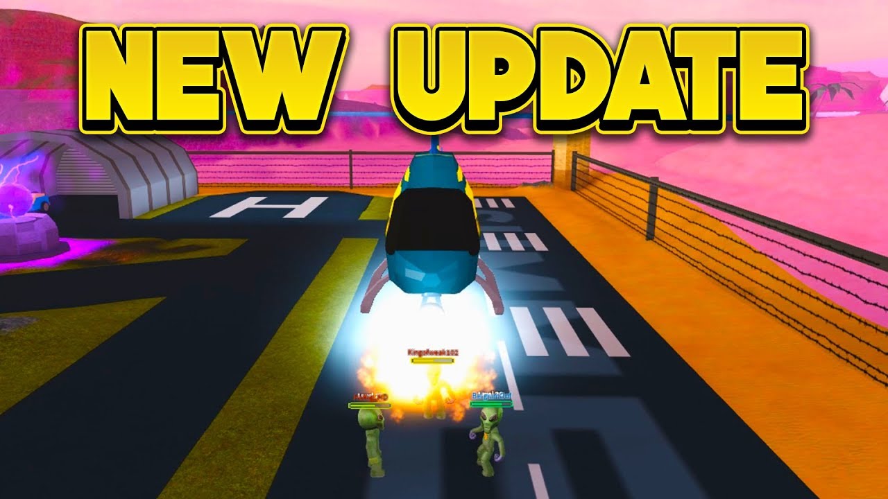 NEW ALIEN INVASION & HELICOPTER UPDATE! (ROBLOX Jailbreak)