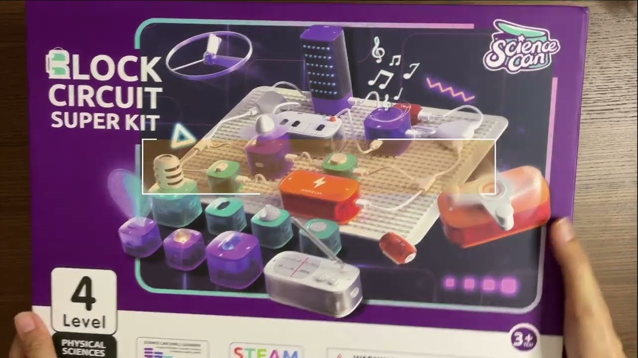 Block Circuit Super Education Kit unboxing - 35 Parts 80 Circuit Layouts