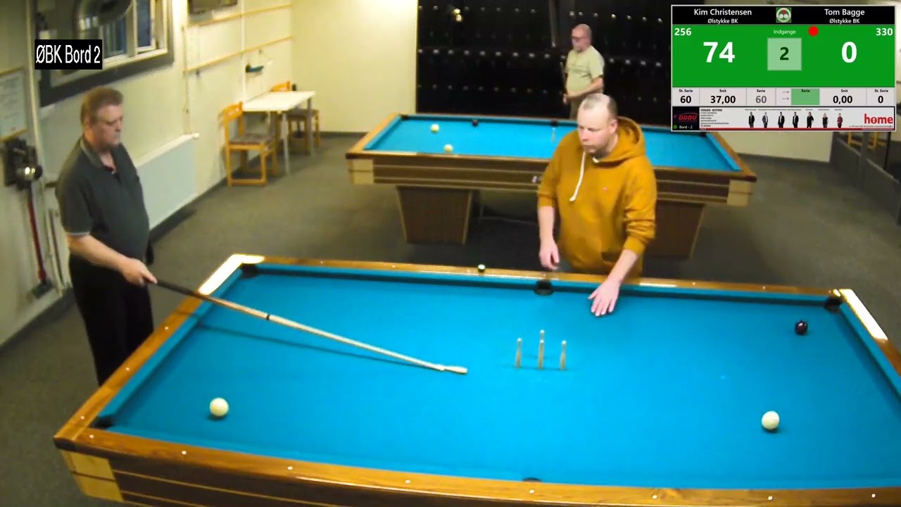 bord 2 Kim Christensen vs Tom Bagge Træningskamp