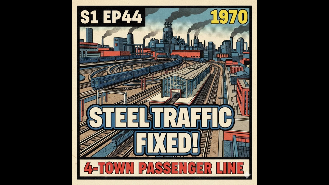 OpenTTD 100-Year Empire | S1 EP44: Industry Optimization & The 4-Town Passenger Line (1970)