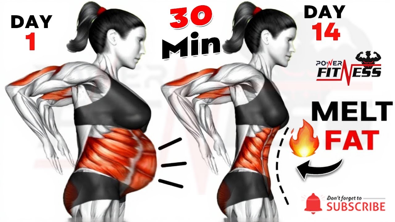 How To Lose Belly Fat Fast ➜ 30-Min Standing Workout For Women
