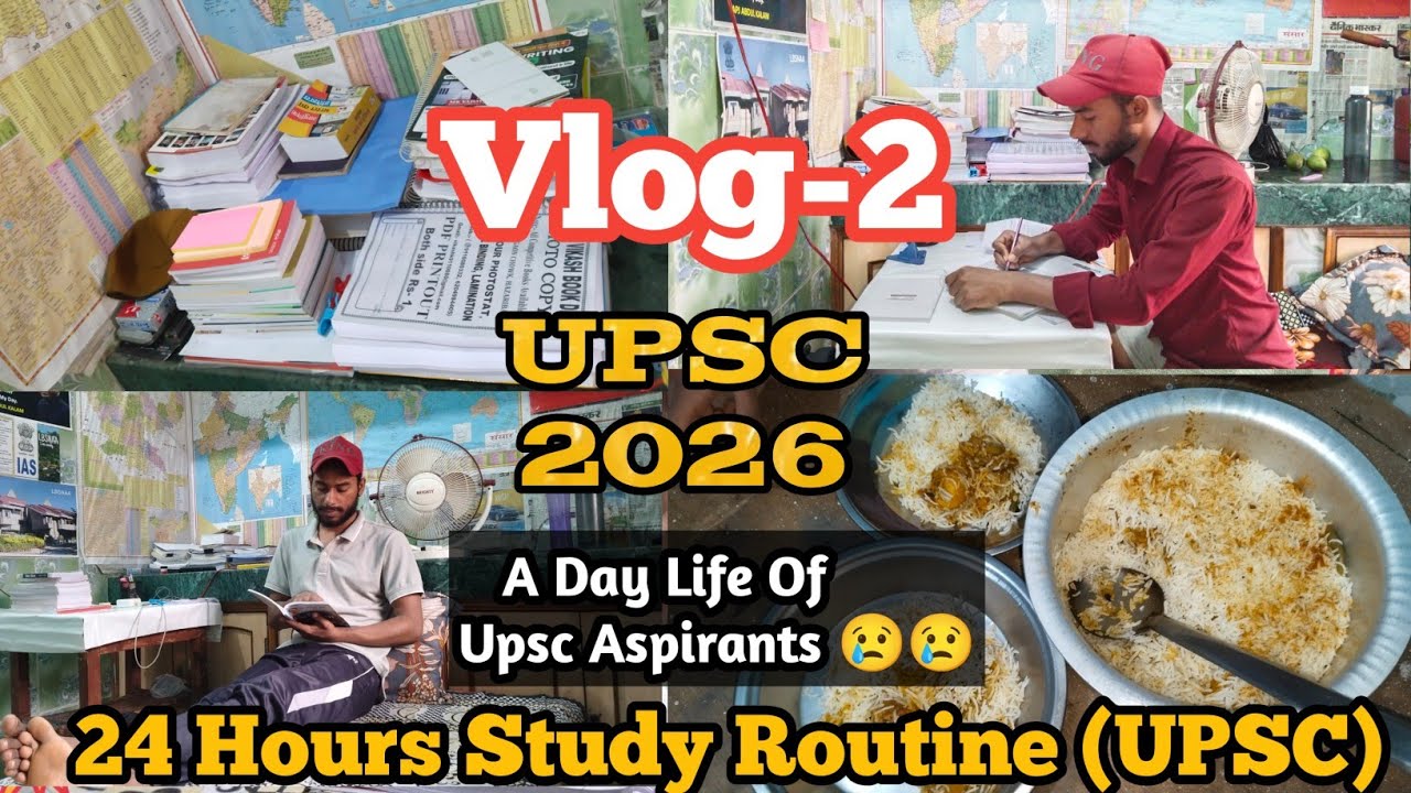 UPSC 2026 📚Study Vlog-5*I woke up at 5:30 AM*A day in life of UPSC aspirant*DAILY ROUTINE FOR UPSC