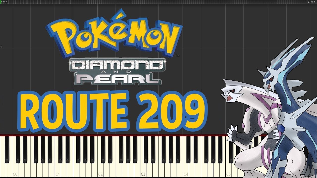 Route 209 - Pokemon Diamond and Pearl - Piano Tutorial