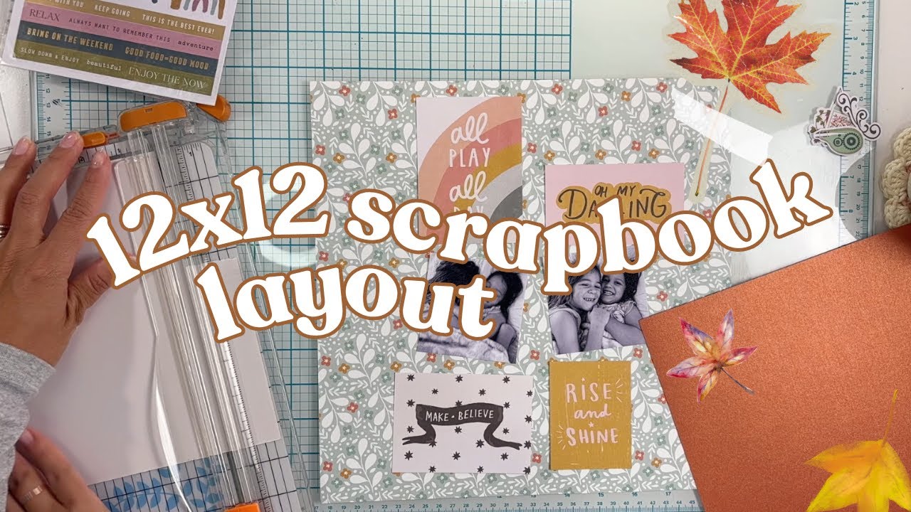 12x12 Scrapbook Layout Process #scrapbooking #scrapbookingideas