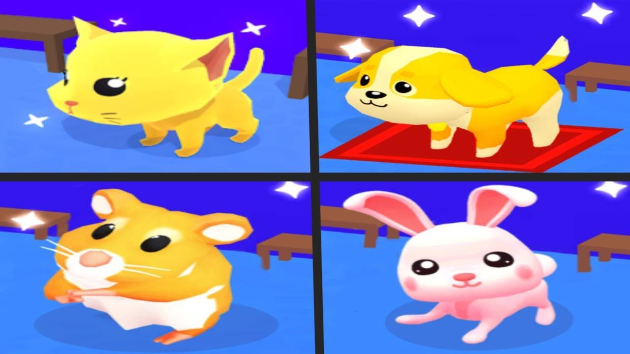 CAT ESCAPE vs DOG ESCAPE vs HAMSTER ESCAPE vs BUNNY ESCAPE - Quadruple Gameplay (Android/ios)